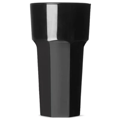 Image of Elite Remedy Polycarbonate Hiball Tumbler Black 12oz / 340ml Plastic Reusable Tumbler, Virtually Unbreakable Ideal for Parties, Outdoors &amp; Event Catering