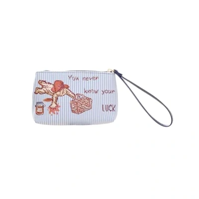 Image of Signare Paddington Bear Designs Classic Marmalade Handbags and Accessories (Wristlet, Blue)