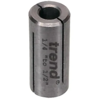 Image of Trend Collet Sleeve, 6.35mm to 12mm Reduction Sleeve for Smaller Shank Cutters, CLT/SLV/6312
