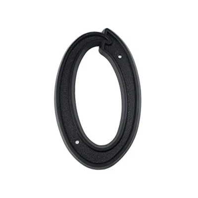 Image of HASWARE House Number 5.5 inch (139mm) Modern Door Numbers Street Home Address Numerals,Black ABS Plastic (0)