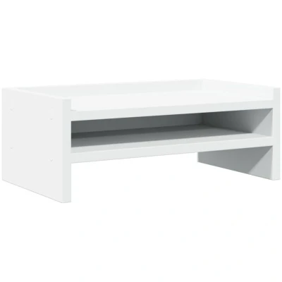 Image of vidaXL Monitor Stand White 42x24x16 cm Engineered Wood