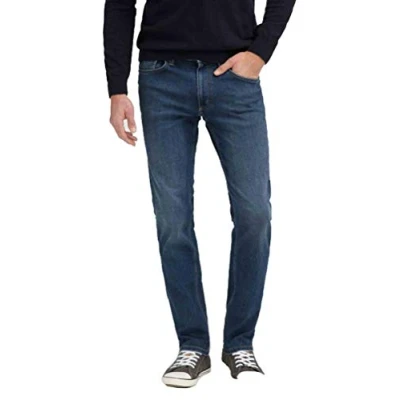 Image of Mustang Men&#039;s Style Washington Slim Jeans, Denim Blue, 36/32