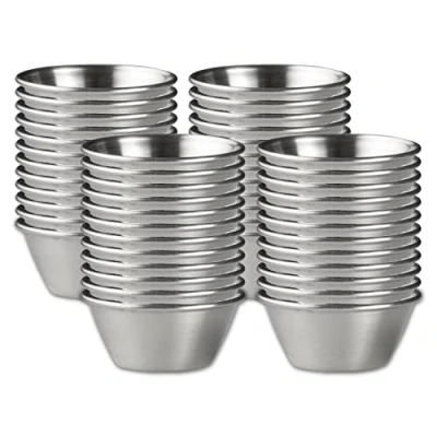 Image of Steelite Creations Metal Satin Ramekins 50ml (48 Pack)