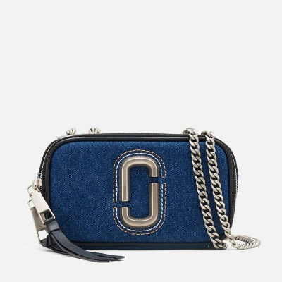 Image of Marc Jacobs The Denim Chain Snapshot Bag