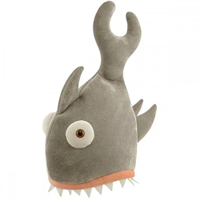 Image of Shark Bite Hat Animal Novelty Plush Accessories Party Supplies One Size