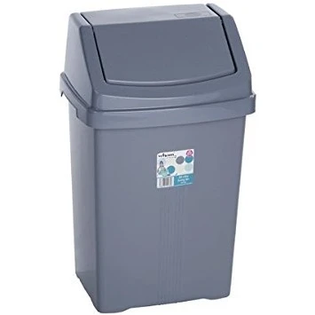 Image of Casa 25L Swing Bin Silver