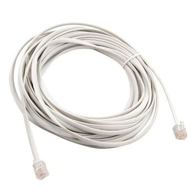 Image of Accessotech 10M High Speed Broadband Internet ADSL Cable Lead RJ11 White Modem Router BT