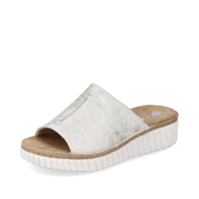 Image of Rieker Women&#039;s 69288 Mule, Beige, 4 UK