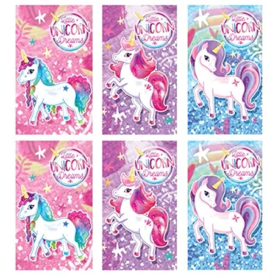 Image of Assorted Unicorn Mini Notebooks Pack of 12