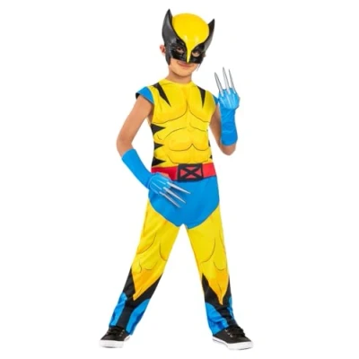 Image of Rubie&#039;s 1001398XXS000 Wolverine Child Childrens Fancy Dress, Cartoons, Yellow, Sizes 3 4