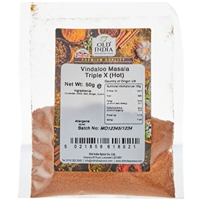 Image of Old India Vindaloo Masala Triple X (Hot) 50g