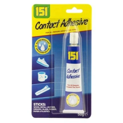 Image of 50g CONTACT ADHESIVE Glue WATER RESISTANT WOOD METAL LEATHER CERAMIC GLASS, for Home