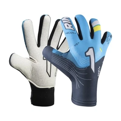 Image of Rinat NKAM AS Adult Goalkeeper Gloves Blue Unisex Size 9