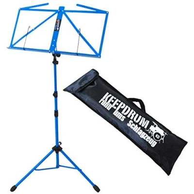Image of KEEPDRUM MUS3 BL Blue Music Stand + Bag