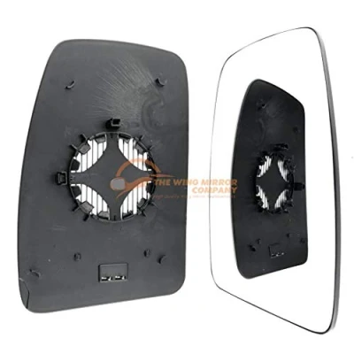 Image of Left Hand Side Door Mirror Glass With base Plate(heated) For FITS To VAUXHL Movano B (85mm Diameter fitting) Year 2010 2018