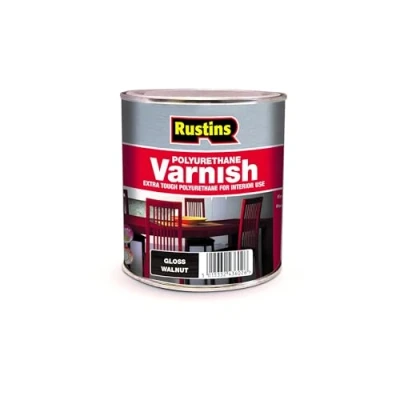 Image of Rustins POGW250 Polyurethane Varnish Walnut Gloss 250ml