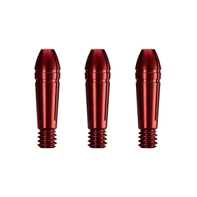 Image of Mission Titan Fox Darts Stems Shafts Titanium Aluminium Tops (Red, 3 Spare Only)