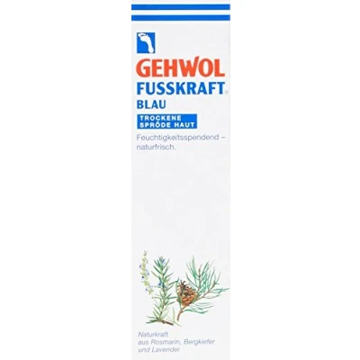 Image of Gehwol Fusskraft® Blue for Dry Rough Skin Foot Cream Moisturising and Naturally Fresh 125ml Tube
