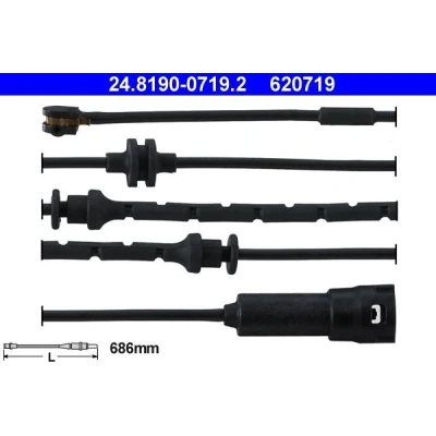Image of 51700153 Brake Pad Wear Sensor ATE 24.8190 0719.2 OPEL: Vectra C Saloon