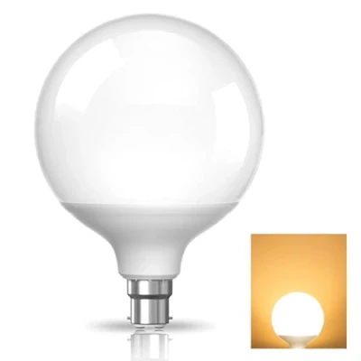 Image of TobeBright Large Globe Light Bulbs Bayonet, Warm White 3000K G120 B22, 20W(200W Equivalent), Lampshade Round LED Bulb 1500 Lumen Energy Saving for Indoor Bulbs, Non Dimmable