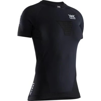 Image of X BIONIC Women Invent 4.0 Run Speed Short Sleeve Shirt Opal Black/Arctic White, Small