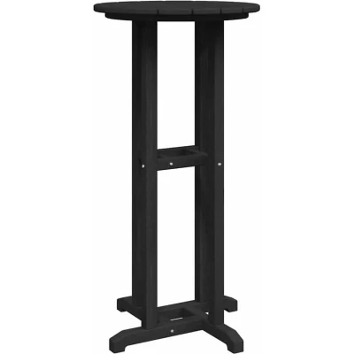 Image of vidaXL Bar Table Black 55x55x107 cm HDPE