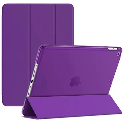 Image of For Apple iPad Mini 1/2/3 Smart Case with Automatic Magnetic Wake/Sleep (Purple)