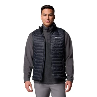 Image of Columbia Powder PASS Hybrid VEST Waistcoat, Men&#039;s, Size: XXL, Black