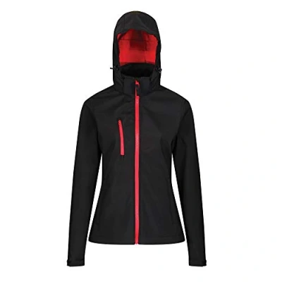 Image of Regatta Professional Women&#039;s Venturer 3 layer Printable Hooded Softshell Jacket