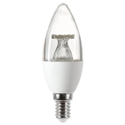 Image of Integral ILCANDE14NF062 4.9w LED Candle Bulb, 5000K, clear, non dimmable, E14, 470lm =40w