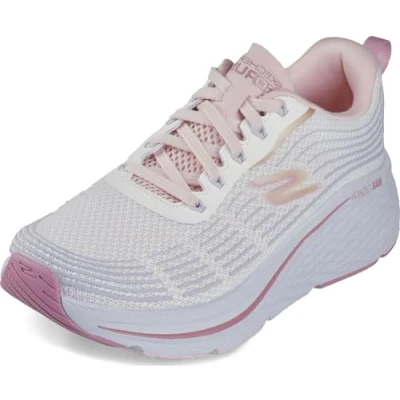 Image of Skechers Performance MAX Cushioning Elite 2.0 Neutral running shoes, Women&#039;s, Size: 5, White/blue/light pink Textile/synthetics