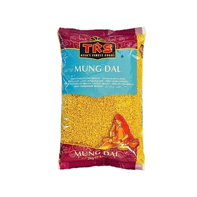 Image of TRS Mung Dall 2KG Dal All Natural Gluten Friendly Vegan High Fibre Protein Indian Origin