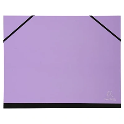 Image of Exacompta Ref. 25670E 1 Aquarel drawing board with rubber bands black paper interior canvas back dimensions 26 x 33 cm sizes to be filed A4 and 240 320 mm random colours