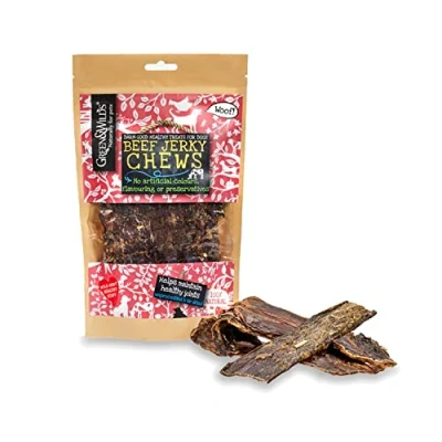 Image of Green &amp; Wilds Eco Friendly Natural Dog Chews Beef Jerky