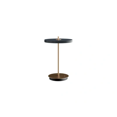 Image of UMAGE LED rechargeable table lamp Asteria Move anthracite/brass 31cm