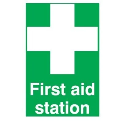 Image of Sitesafe First Aid Station Rigid PVC Sign 148 x 210mm
