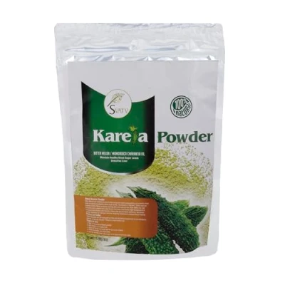 Image of SVATV Karela Powder Bitter Melon Good for Skin Anti oxidants Properties No Preservatives Non GMO Gluten Free 227g, Half Pound, 8 Ounce