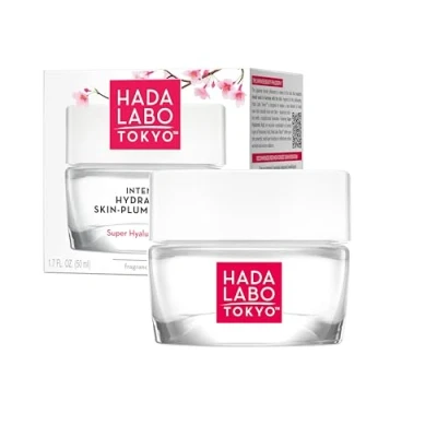Image of Hada Labo Tokyo Intense Hydrating Skin Plumping Gel Day &amp; Night, with Super Hyaluronic Acid, for Age 18 39, 50 ml Jar (Pack of 1)