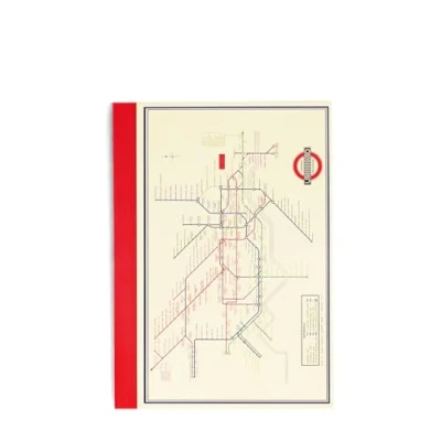 Image of Rex London A6 Lined Notebook Tfl Heritage Tube Map