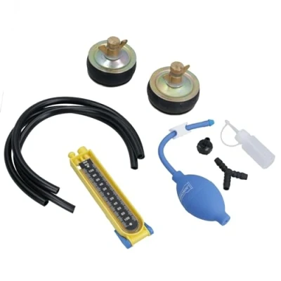 Image of Drain Pipe Air Water Pressure Testing Kit Sewer Plumbing Bung Plug Manometer