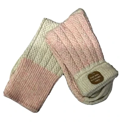 Image of BERRY &amp; WILSON LADIES WOOL BOOT / WALKING SOCKS UK 4 7 EU 37 41 2 PAIRS, Blue Cream, One Size