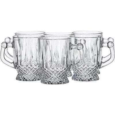 Image of Pasabahce Glass Istanbul Short Tea Handle 6 Pieces, Clear