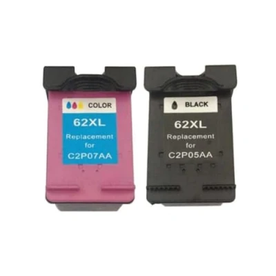 Image of Ink Jungle 62XL Black &amp; Colour Remanufactured Cartridge For HP ENVY 5540 5541 5542 5543 5544 5546 5640 5642 5644 5646 7640 Printers