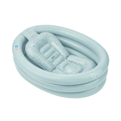Image of Babymoov Aquadots Inflatable Baby Bath with Support Toddler Travel Paddling Pool