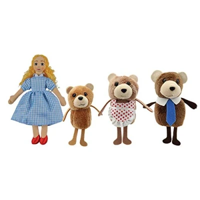 Image of The Puppet Company Goldilocks &amp; Three Bears Finger Puppets Set PC006704