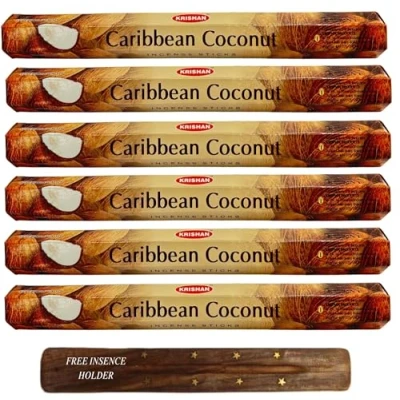 Image of Exotic Fruit Fragrance Incense Sticks Various Assorted Perfume Scented Room Aroma 120 Joss Stick (Coconut)
