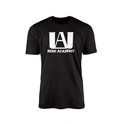 Image of SMARTYPANTS UA Hero Academy Boku No Academia/My Academia Anime Inspired T Shirt (XXL Prime) Black