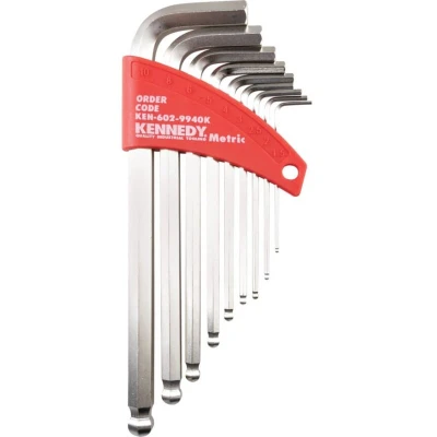 Image of Kennedy Metric C/V L Wrench Ball Driver Set (9 Piece)