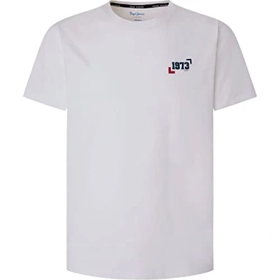 Image of Pepe Jeans Men&#039;s Raey T Shirt, White (White), M