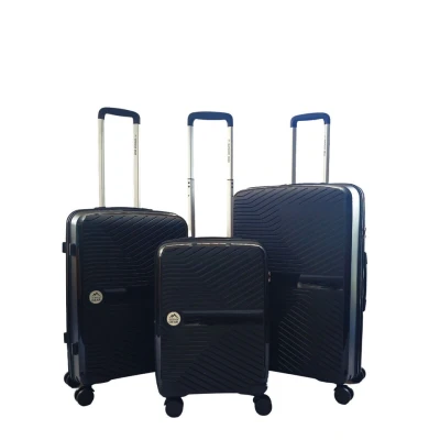 Image of Black Medium Check in Suitcase 65 x 44 25 cm Lightweight Hard Shell Luggage